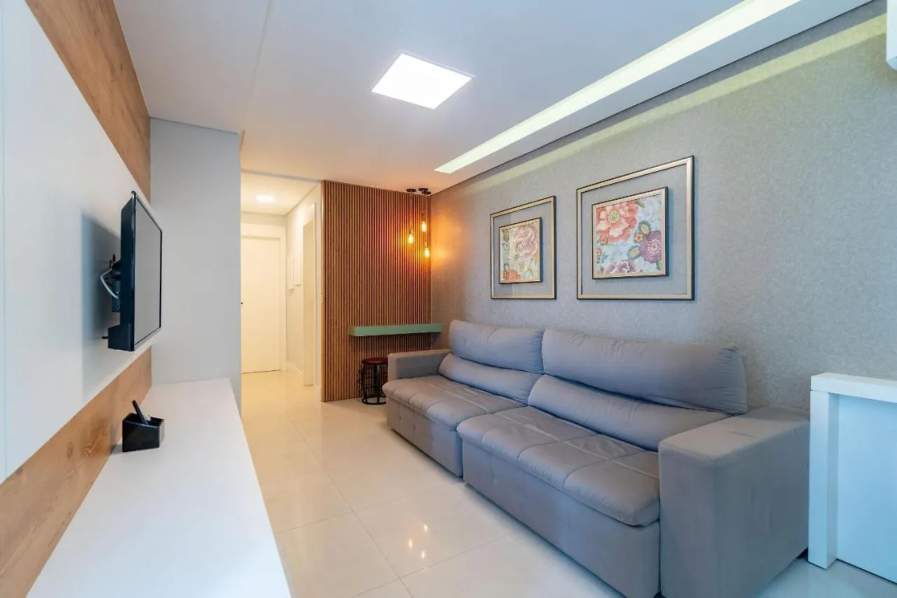 公寓 Varandas Do Atlantico - Fabuloso Apartamento Com Vista Mar 邦比尼亚斯 巴西