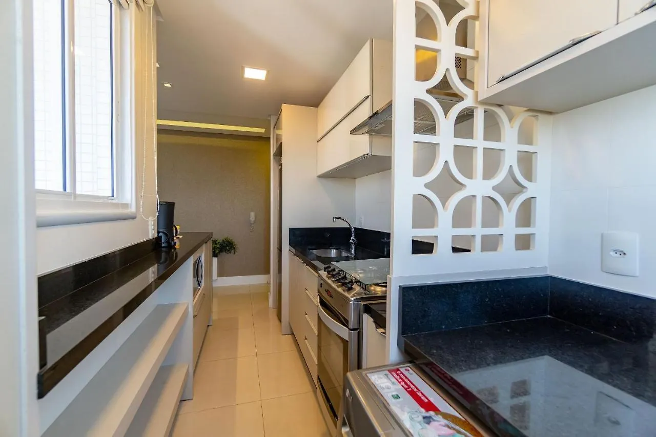 公寓 Varandas Do Atlantico - Fabuloso Apartamento Com Vista Mar 邦比尼亚斯 巴西